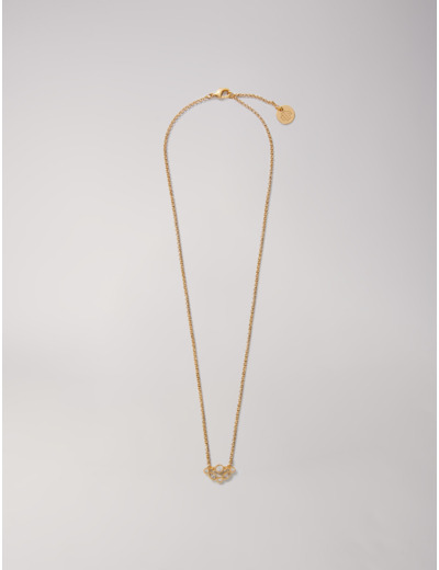 Collier doré orné de strass