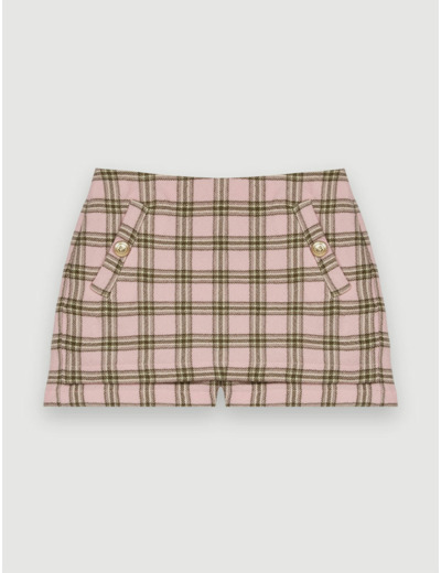 Short à carreaux