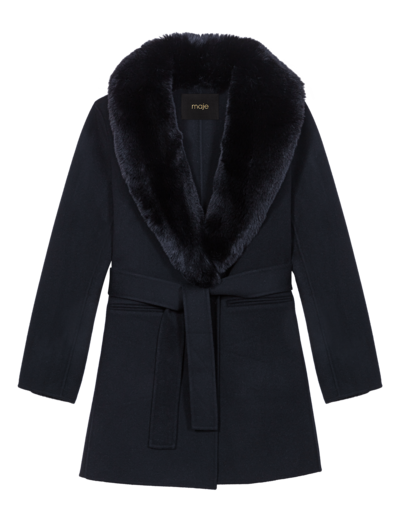 Manteau mi-long double face
