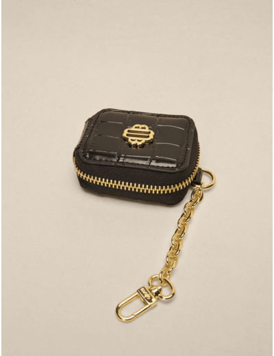 Porte-monnaie en cuir embossé