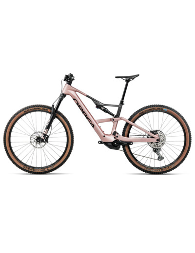 VTT tout suspendu électrique RISE SL M20 630W Rose du Désert/Carbone