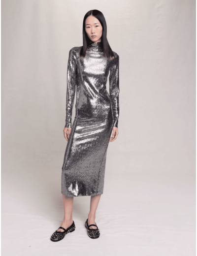 Robe longue glitter