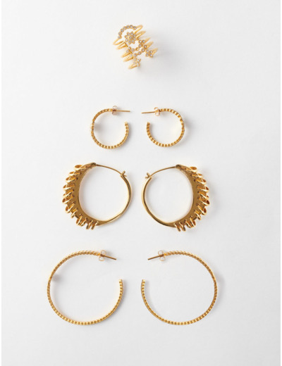 Boucles d'oreilles créoles dorées