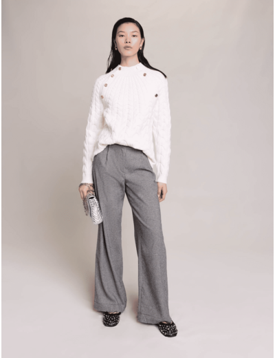 Pull maille torsadée