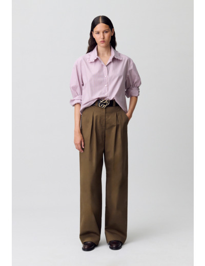 Chemise popeline à carreaux