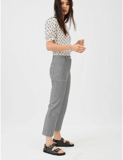 Pantalon à rayures oshkosh surpiqué