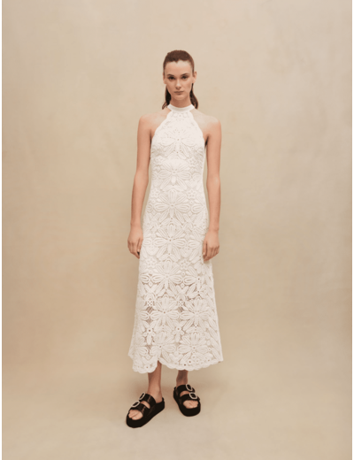 Robe midi en maille