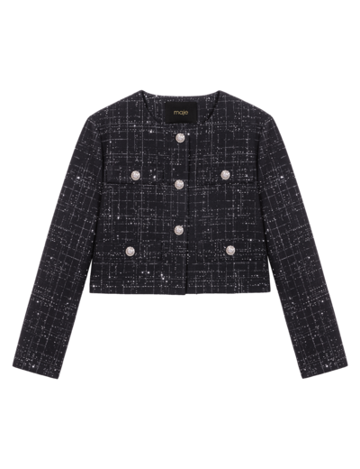 Veste courte en tweed