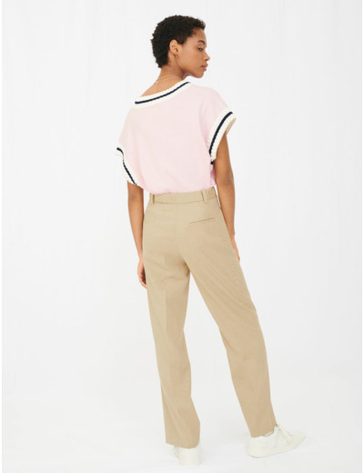 Pantalon de costume à jambe large