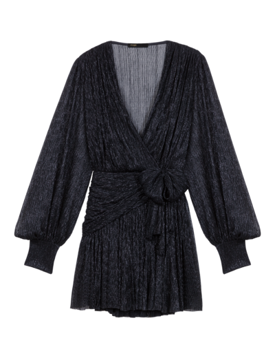 Robe courte lamée