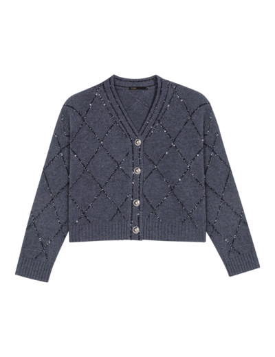 Gilet en maille à sequins