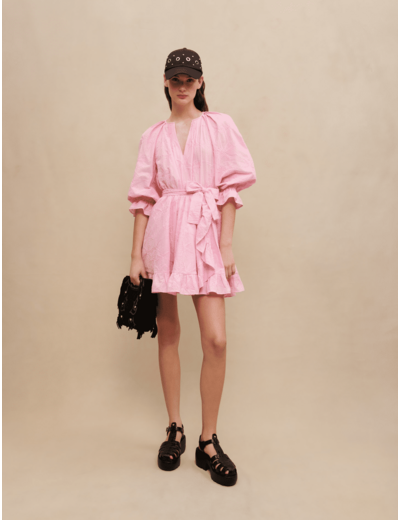 Robe courte à volants