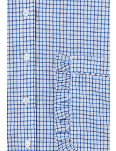 Chemise carreaux poches