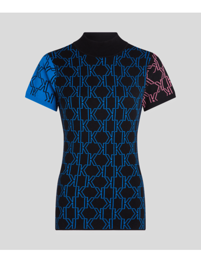 KL MONOGRAM MULTI COLOR TOP