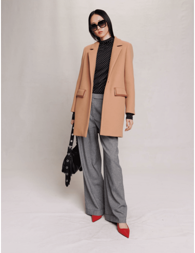 Manteau mi-long structuré