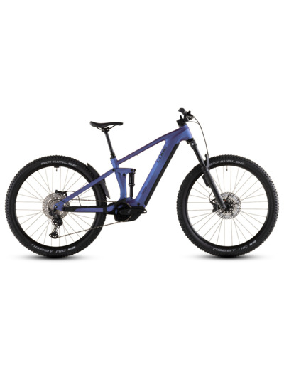 VTT tout suspendu électrique STEREO HYBRID ONE44 EXC 800 Bleu Iris/Noir