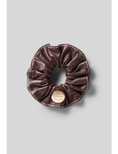 Chouchou cuir avec bijou