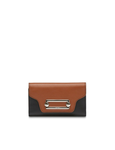 Clic de Lancel - Portefeuille slim rabat - Grand modèle - Noir Bois