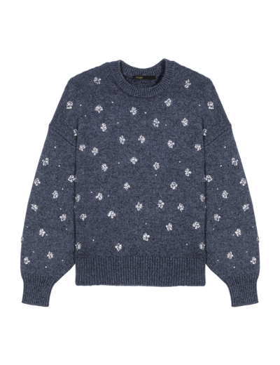 Pull en maille à strass