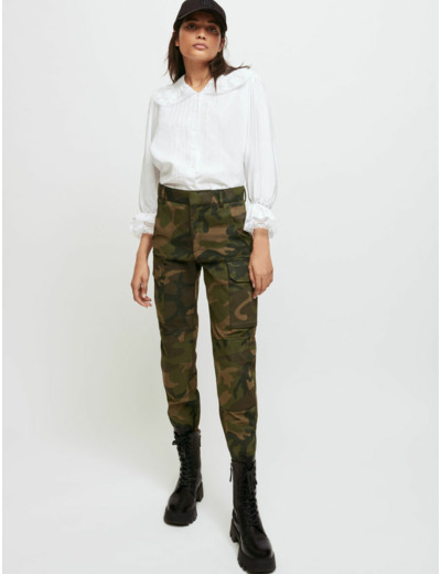 Pantalon Kaki façon camouflage