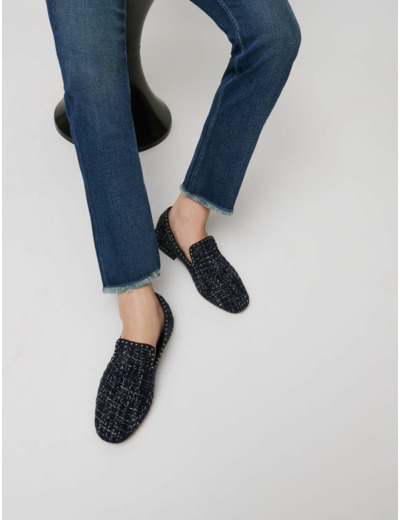 Slippers en tweed