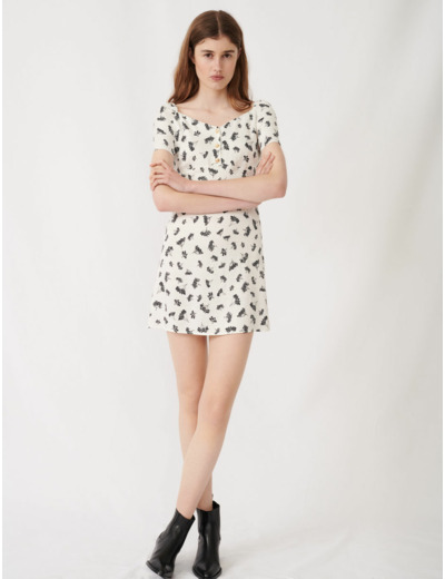 Robe en jacquard imprimé