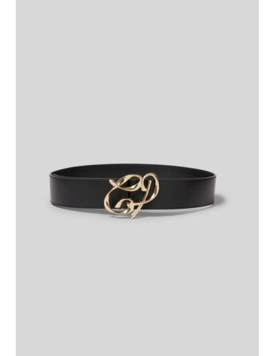 Ceinture cuir boucle dorée