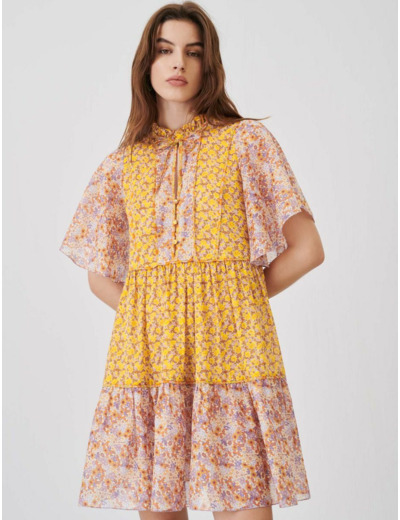 Robe en voile de coton imprimé