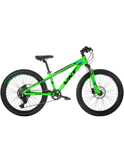 VTT semi rigide Enfant SPIDY 24 CUES 1X9V Vert