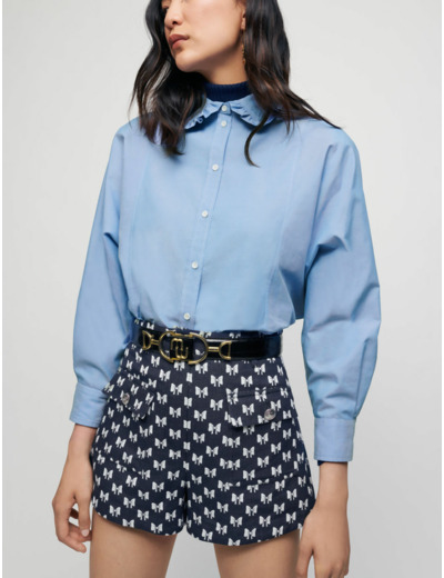 Short en jacquard nœuds