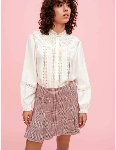 Chemise à broderies anglaises