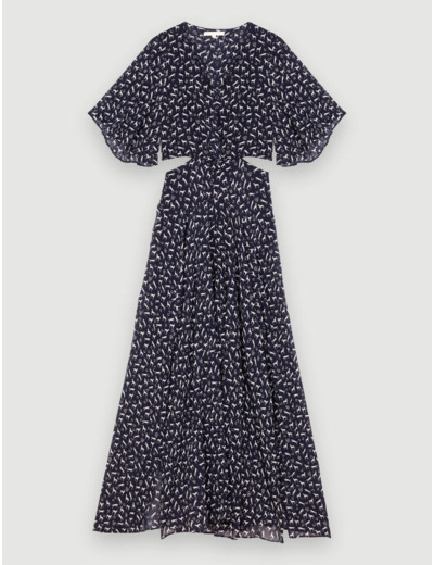 Robe longue avec découpes