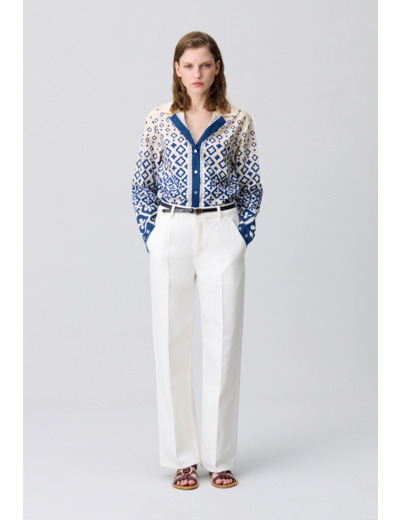 Chemise fluide imprimée
