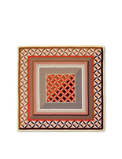 Motif Graphic Duo - Carré - Petit modèle - Twill de soie