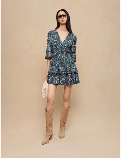 Robe courte imprimée
