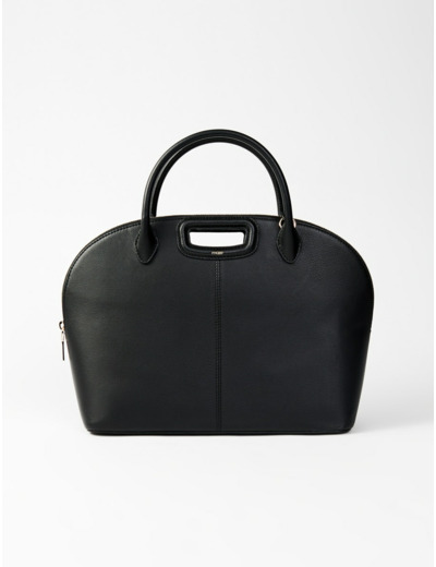 Grand sac à main en cuir lisse