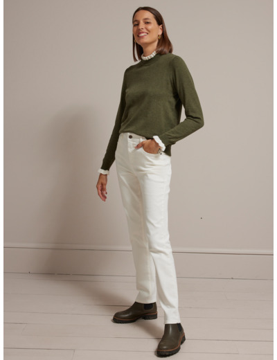 PULL COL CONTRASTE