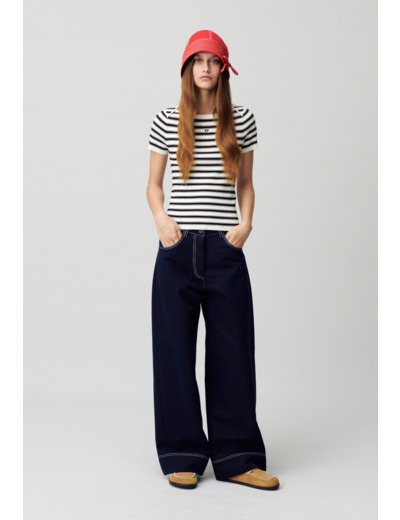 Top marinière maille fine