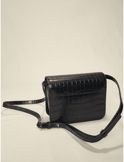 Sac en cuir façon croco Clover