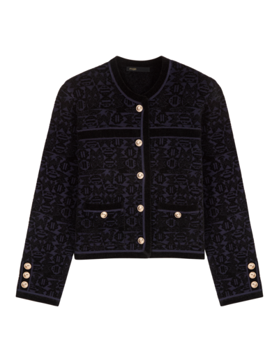 Cardigan en maille velours
