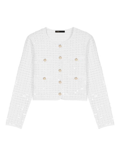 Cardigan en maille à sequins