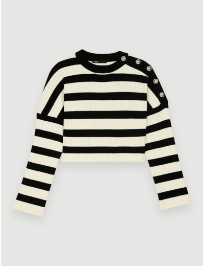 Pull en maille à rayures