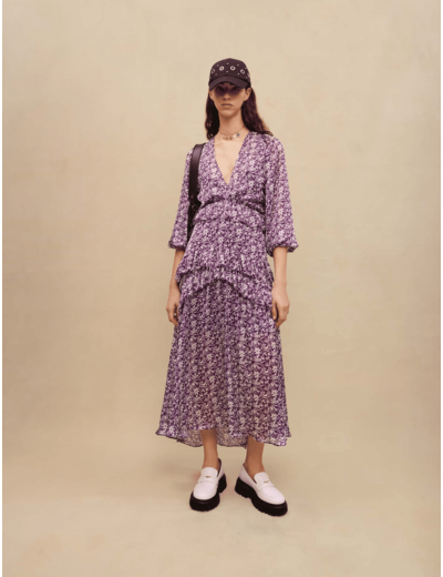 Robe longue imprimé fleuri