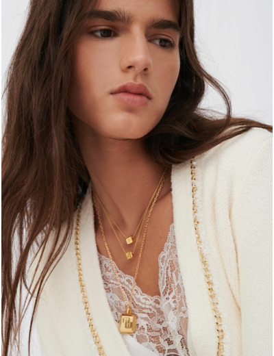 Pendentif flacon de parfum sur chaine