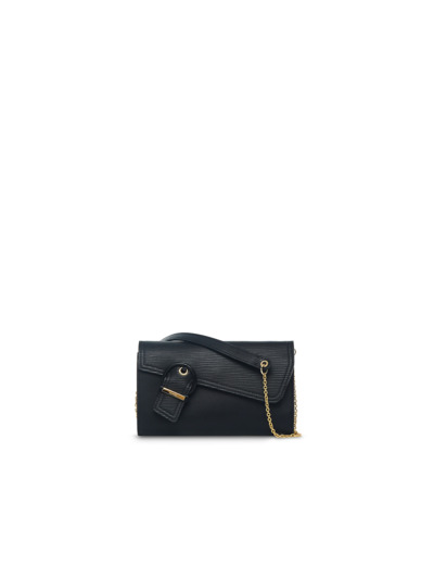 Adèle de Lancel - Portefeuille chaîne - Grand modèle - Noir