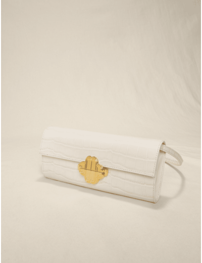 Sac en cuir embossé croco