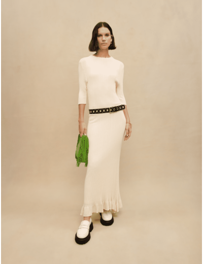 Robe longue en maille
