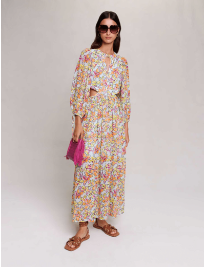 Robe longue imprimée