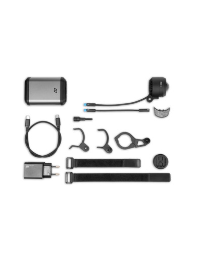 Feu avant PRO-E 150 POWERBANK Gris Sidéral/Noir