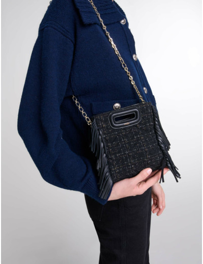 Sac M mini en tweed matelassé